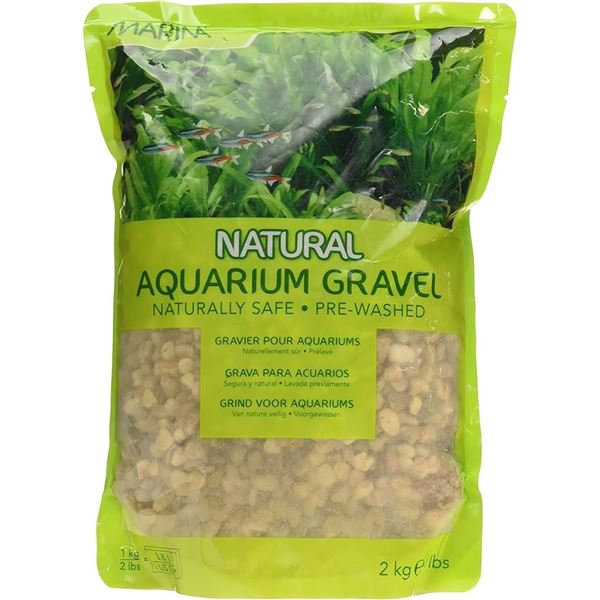 NEW 1KG OF NATURAL AQUARIUM GRAVEL