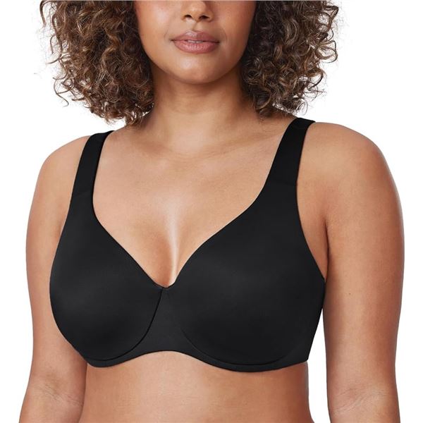 NEW WOMENS DELIMIRA 38G POSTURE BRA BLACK