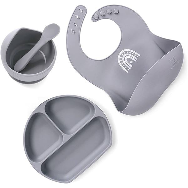 NEW MIRACLE BABY TABLEWARE SET SILICONE BABY