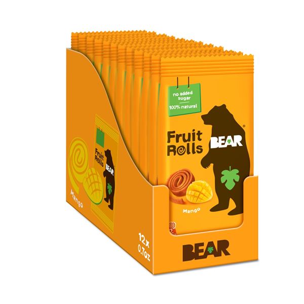 NEW 12X BEAR FRUIT ROLLS MANGO