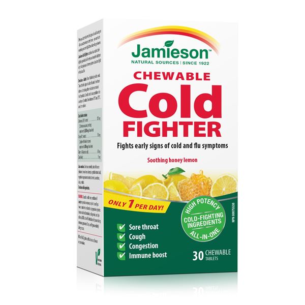 NEW 30 JAMIESON CHEWABLE COLD FIGHTERS