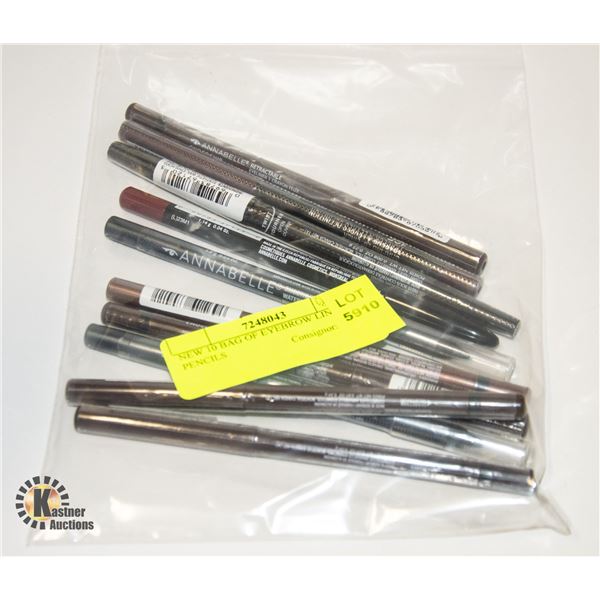 NEW 10 BAG OF EYEBROW LINER PENCILS