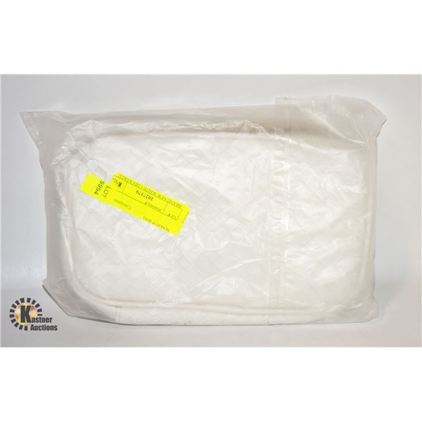 BRAND NEW WHITE CHECKERED MAKEUP BAG