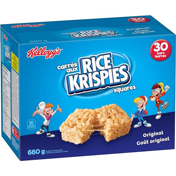 NEW 660G 30BARS KELLOGG'S RICE KRISPIES ORIGINAL