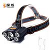 Image 1 : RECHARGEABLE 5 LED HEADLAMP: 4 MODES, WATERPROOF