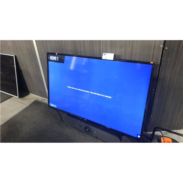 LG 49" SMART TV WITH CAMERA AND SPEAKER, NO REMOTE