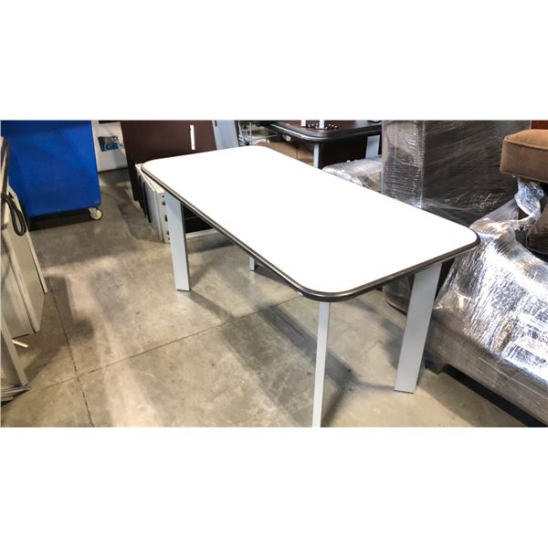 GREY HAWORTH 60  X 30  COMPUTER TABLE