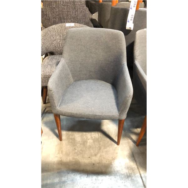GREY ARM CHAIR