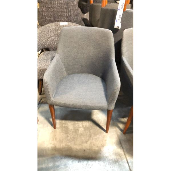 GREY ARM CHAIR