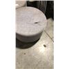 Image 2 : 2 GREY 24" W OTTOMANS (1 WITH STAINS)