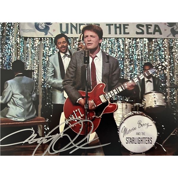 Back to the Future Michael J. Fox signed photo