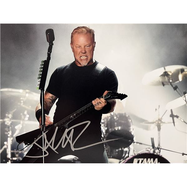 Metallica James Hetfield signed photo