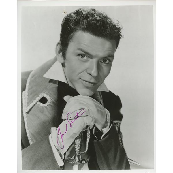 Frank Sinatra signed "The Kissing Bandit" movie photo. GFA Authenticated