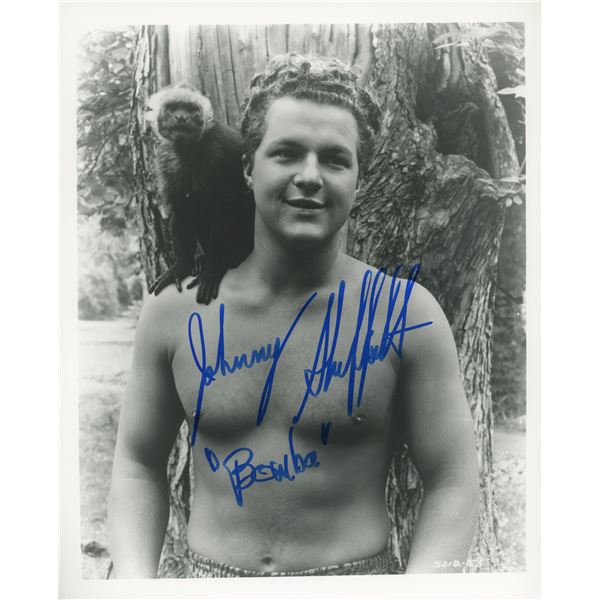 Johnny Sheffield signed movie photo. GFA Authenticated