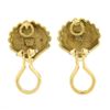 Image 6 : Craig Drake 18K Yellow Gold Polished Grooved Sea Shell Clip On Earrings