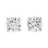 Image 1 : NEW Classic 14k White Gold 0.50 ctw Round Brilliant Diamond 4-Prong Stud Earring