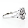 Image 5 : Antique Art Deco 14K White Gold 1.45 ctw 2 Old European Diamond Pave Cluster Rin