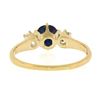 Image 7 : Vintage 14k Gold 1.32 ctw GIA Burma NO HEAT Cushion Sapphire & Round Diamond Rin