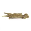 Image 6 : Vintage 18K Gold DETAILED Chesapeake Bay Retriever Hunting Dog & Duck Pin Brooch