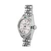 Image 3 : Rolex Ladies Quickset Sapphire Stainless Steel Silver Index Dial 18K Gold And Em