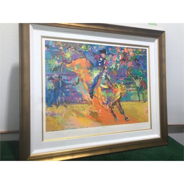 Adriano World Champion Bull Rider by LeRoy Neiman