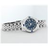 Image 6 : Rolex Ladies Quickset Stainless Steel Blue Roman 18K White Gold Diamond & Sapphi