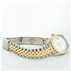 Image 8 : Rolex Mens Two Tone Yellow Gold And Stainless Steel White Roman Datejust Wristwa