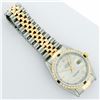 Image 9 : Rolex Mens Two Tone Silver And Sapphire Diamond 36MM Datejust Wristwatch
