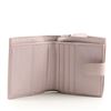 Image 4 : Bottega Veneta French Wallet Intrecciato Nappa with Snakeskin Compact Pink