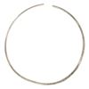 Image 4 : Ed Levin Vintage Sterling Silver Plain Handmade Choker Collar Cuff Necklace