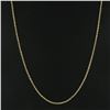 Image 2 : Unisex Classic Solid 14K Gold 30" Long 2.8mm Polished Rope Link Chain Necklace