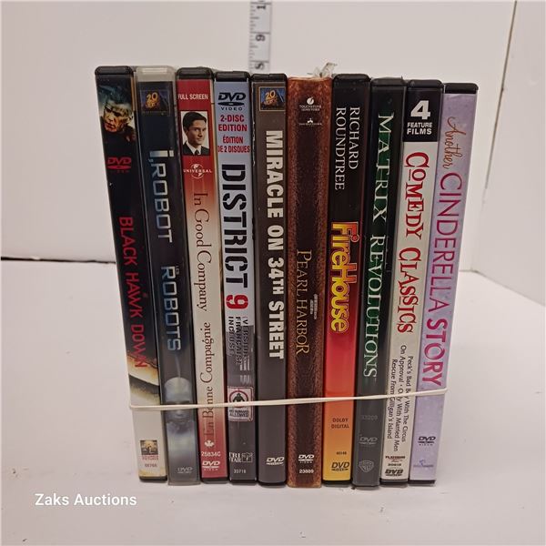 Lot of 10 DVDs