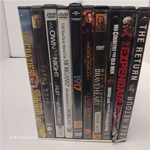 Lot of 10 DVDs
