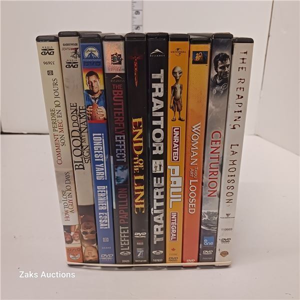 Lot of 10 DVDs