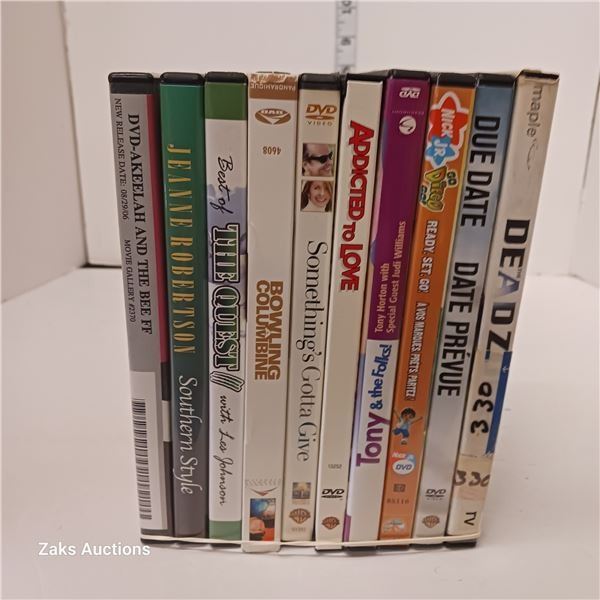 Lot of 10 DVDs