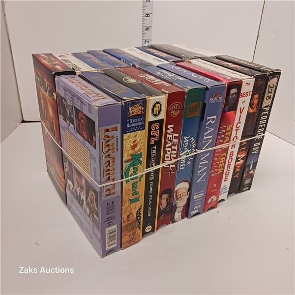 Lot of 20 VHS Cassettes