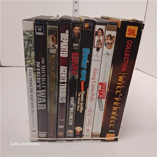 Lot of 10 DVDs