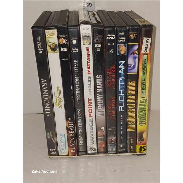 Lot of 10 DVDs