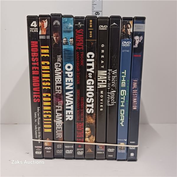 Lot of 10 DVDs