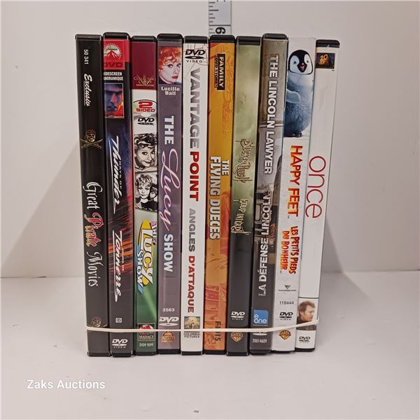 Lot of 10 DVDs