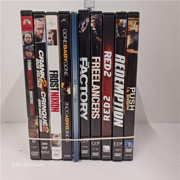 Lot of 10 DVDs