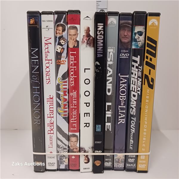 Lot of 10 DVDs