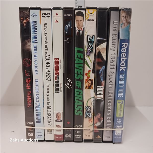 Lot of 10 DVDs
