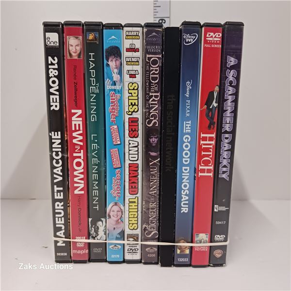 Lot of 10 DVDs