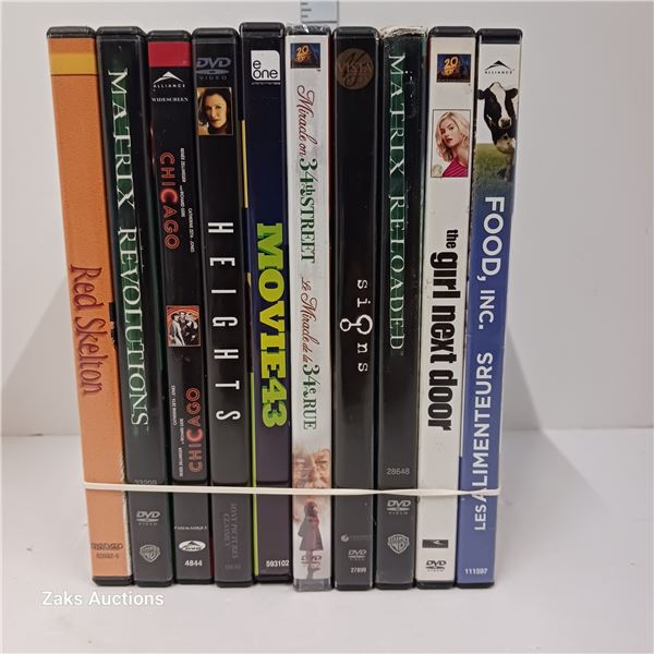 Lot of 10 DVDs