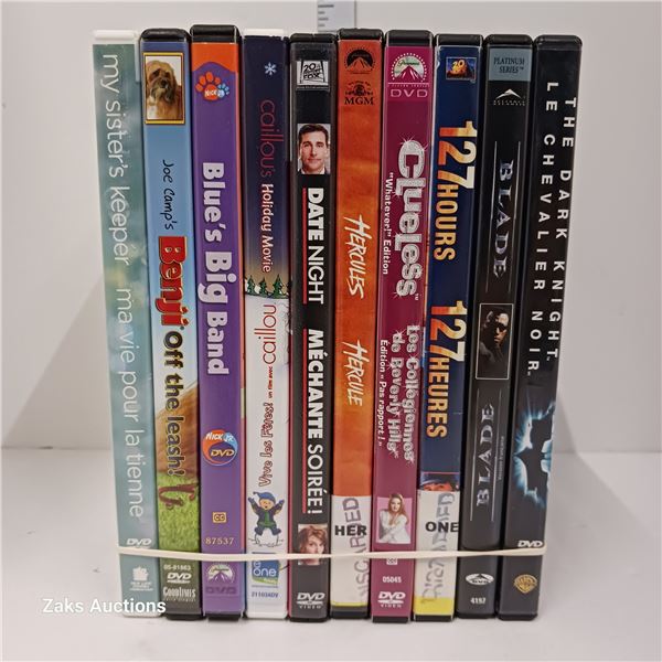 Lot of 10 DVDs