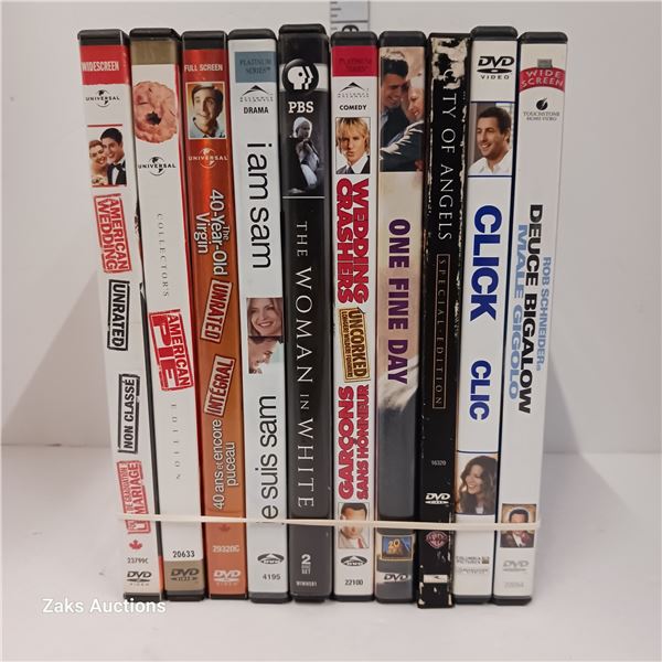 Lot of 10 DVDs