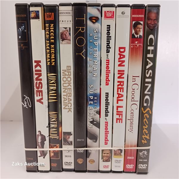 Lot of 10 DVDs