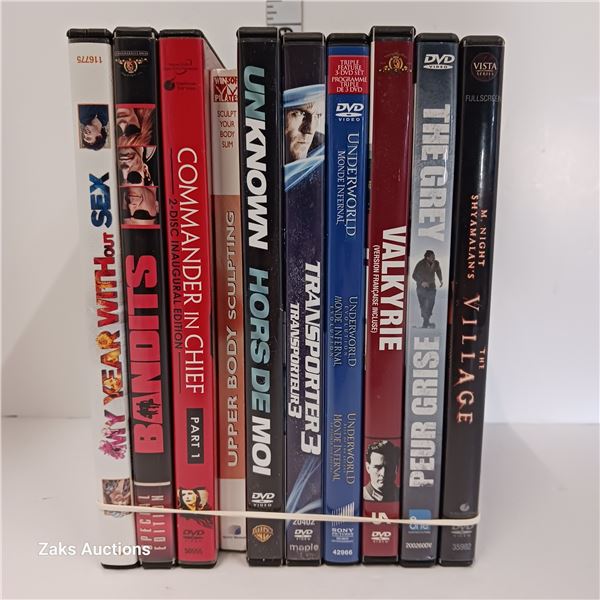 Lot of 10 DVDs