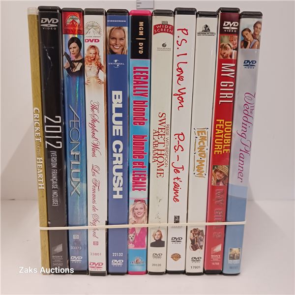Lot of 10 DVDs